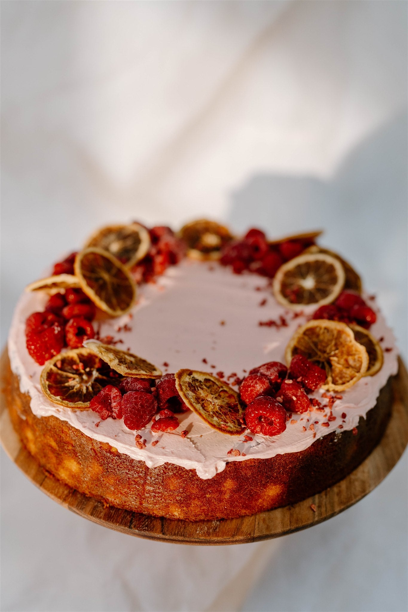 Flourless Orange, Almond & Raspberry Cake (gluten free)
